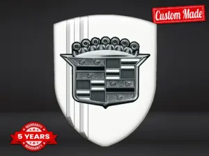 Cadillac Emblema Resina Look Esclusivo Etichette Cupola Superiori